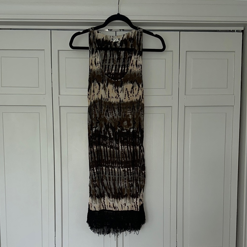Tie-Dye Dress with Fringe